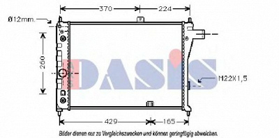 AKS DASIS 151490n -  Радиатор, охлаждение двигателя